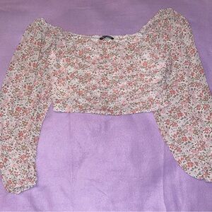 Floral Off-Shoulder Women's Top